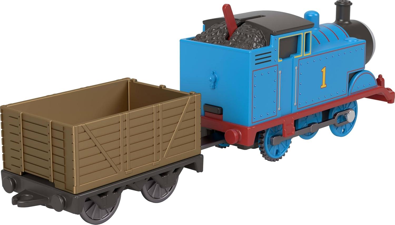 imageThomas amp Friends by FisherPrice Motorized Toy Train Classic Thomas BatteryPowered Engine amp Cargo Car Storytelling Play for Preschoolers