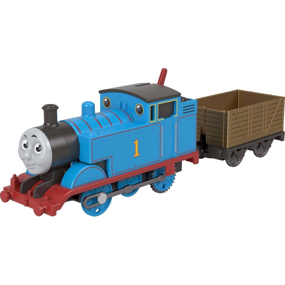 imageThomas amp Friends by FisherPrice Motorized Toy Train Classic Thomas BatteryPowered Engine amp Cargo Car Storytelling Play for Preschoolers