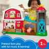 Fisher-Price Little People Toddler Toy Caring Fun Animal Farm Playset, Music & Learning for Pretend Play Ages 1+ Years, Multilanguage Version(Classic)