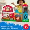 Fisher-Price Little People Toddler Toy Caring Fun Animal Farm Playset, Music & Learning for Pretend Play Ages 1+ Years, Multilanguage Version(Refreshed)