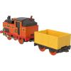 Mattel Fisher-Price Thomas & Friends Motorized Toy Train, Classic Nia Battery-Powered Engine & Cargo Car, Storytelling Play for Preschoolers