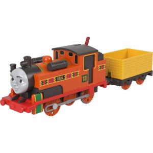 Mattel Fisher-Price Thomas & Friends Motorized Toy Train, Classic Nia Battery-Powered Engine & Cargo Car, Storytelling Play for Preschoolers