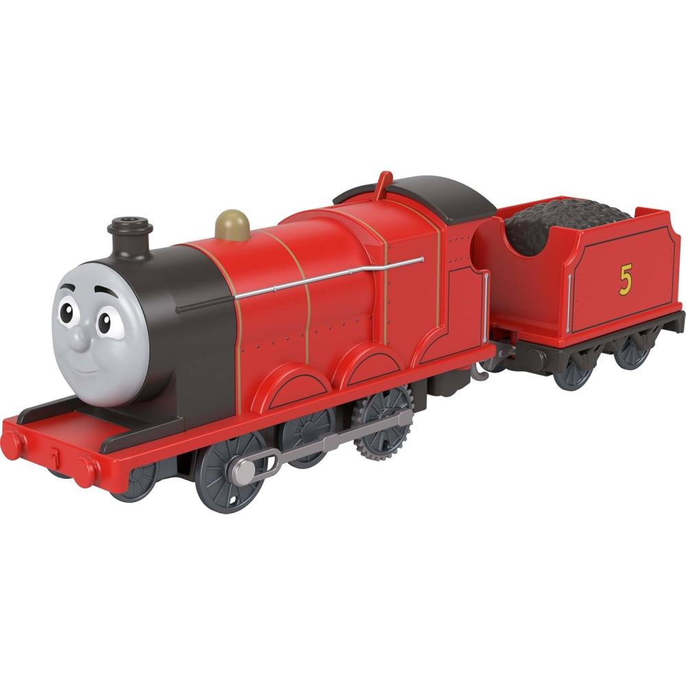 imageThomas amp Friends Mattel FisherPrice Motorized Toy Train Classic James BatteryPowered Engine amp Cargo Car Storytelling Play for Preschoolers