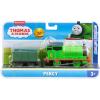 Mattel Fisher-Price Thomas & Friends Motorized Toy Train, Classic Percy Battery-Powered Engine & Cargo Car, Storytelling Play for Preschoolers