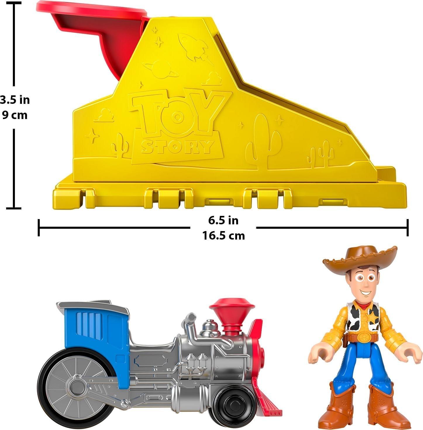 imageFisherPrice Imaginext Launcher Set with 3inch Buzz Lightyear Action Figure amp Toy Vehicle Inspired by Disney Pixar Toy Story Characters May VaryWoody