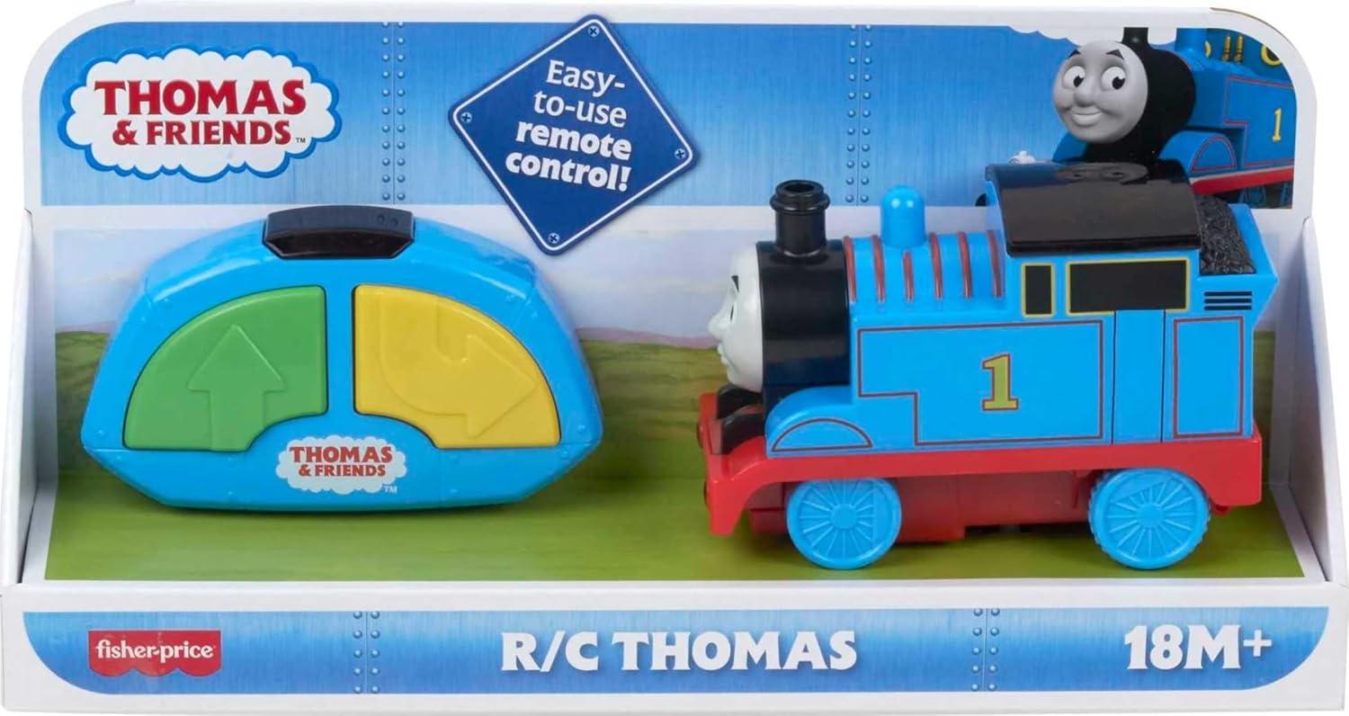imageFisherPrice My First Thomas amp Friends RC Thomas BatteryPowered RemoteControlled Train Engine with Character Phrases for ToddlersThomas Friends