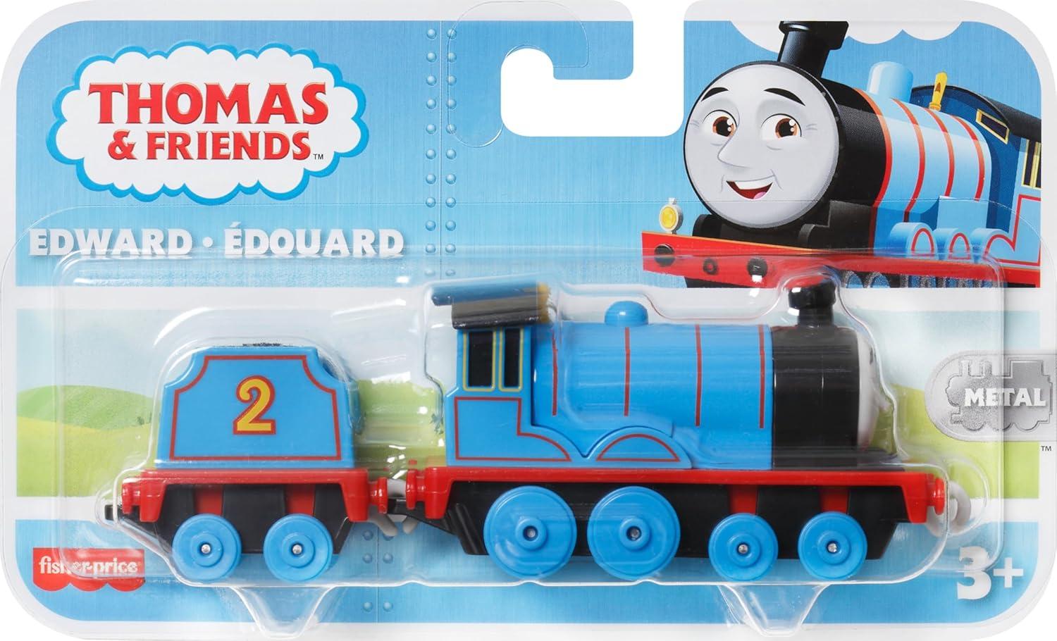imageThomas amp Friends Diecast Toy Train Edward PushAlong Engine with Tender for Preschool Pretend Play Ages 3 Years