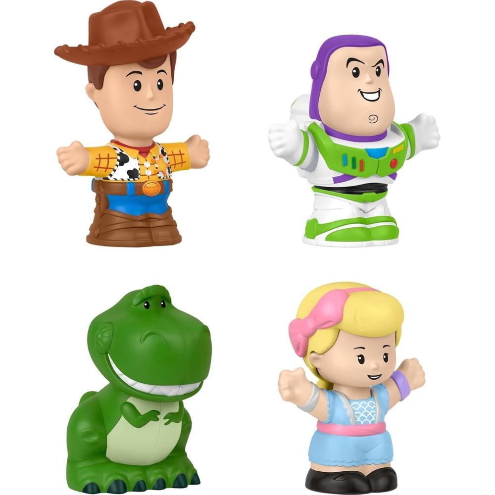 imageFisherPrice Little People Toddler Toys Disney Pixar Toy Story Figure Pack with 4 Characters for Pretend Play Kids Ages 18 Months