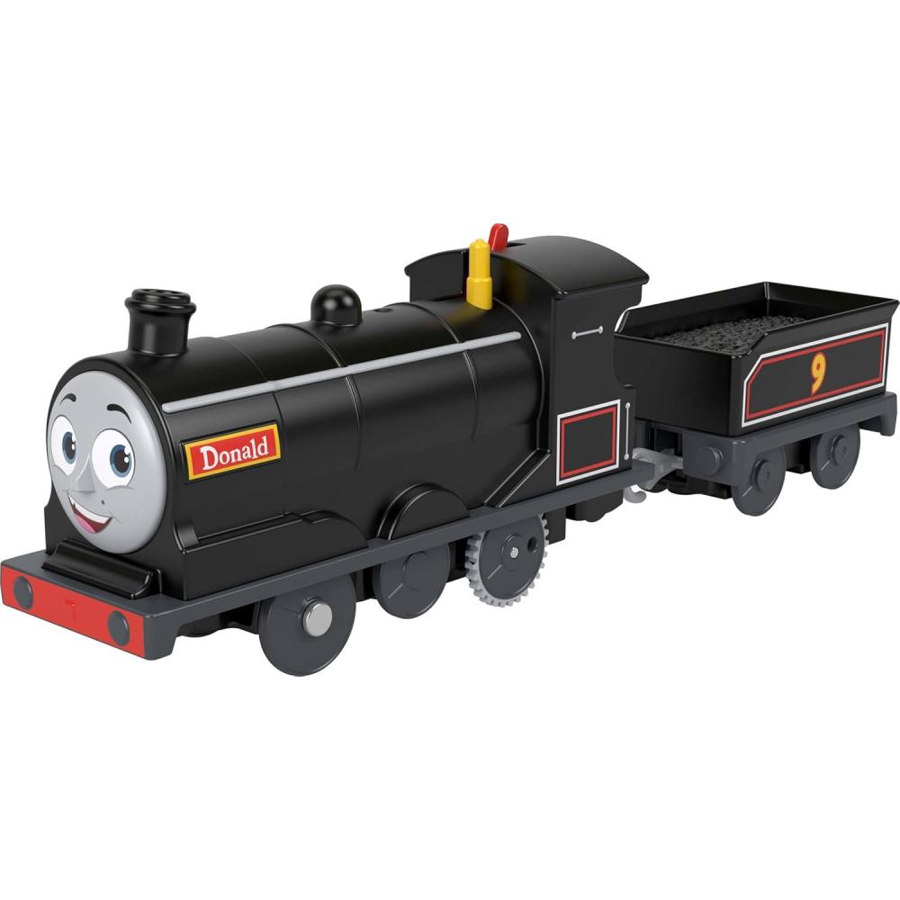 imageThomas amp Friends Motorized Toy Train Donald BatteryPowered Engine with Cargo Car for Preschool Kids Ages 3 Years