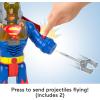 Fisher-Price Imaginext DC Super Friends Superman Toy Insider & Exo Suit 12-Inch Robot with Lights & Sounds for Kids Ages 3+ Years