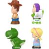 Fisher-Price Little People Toddler Toys Disney Pixar Toy Story Figure Pack with 4 Characters for Pretend Play Kids Ages 18+ Months