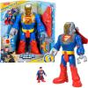 Fisher-Price Imaginext DC Super Friends Superman Toy Insider & Exo Suit 12-Inch Robot with Lights & Sounds for Kids Ages 3+ Years