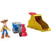 Fisher-Price Imaginext Launcher Set with 3-inch Buzz Lightyear Action Figure & Toy Vehicle, Inspired by Disney Pixar Toy Story (Characters May Vary)(Woody)