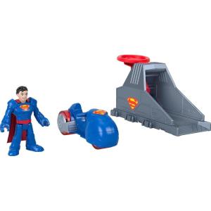 Fisher-Price Imaginext DC Super Friends, Launcher Set with 3-inch Superman Action Figure, Toy Vehicle & Housing Unit Inspired by DC Universe