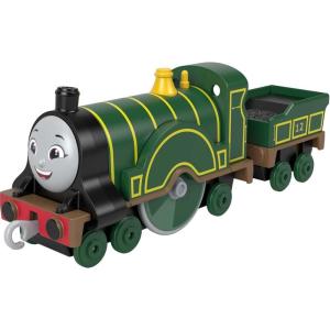 Fisher-Price Thomas & Friends Emily Engine, Toy Train, die-cast Metal Push-Along Toy for Preschool Kids Ages 3 Years and up(Multicolor)