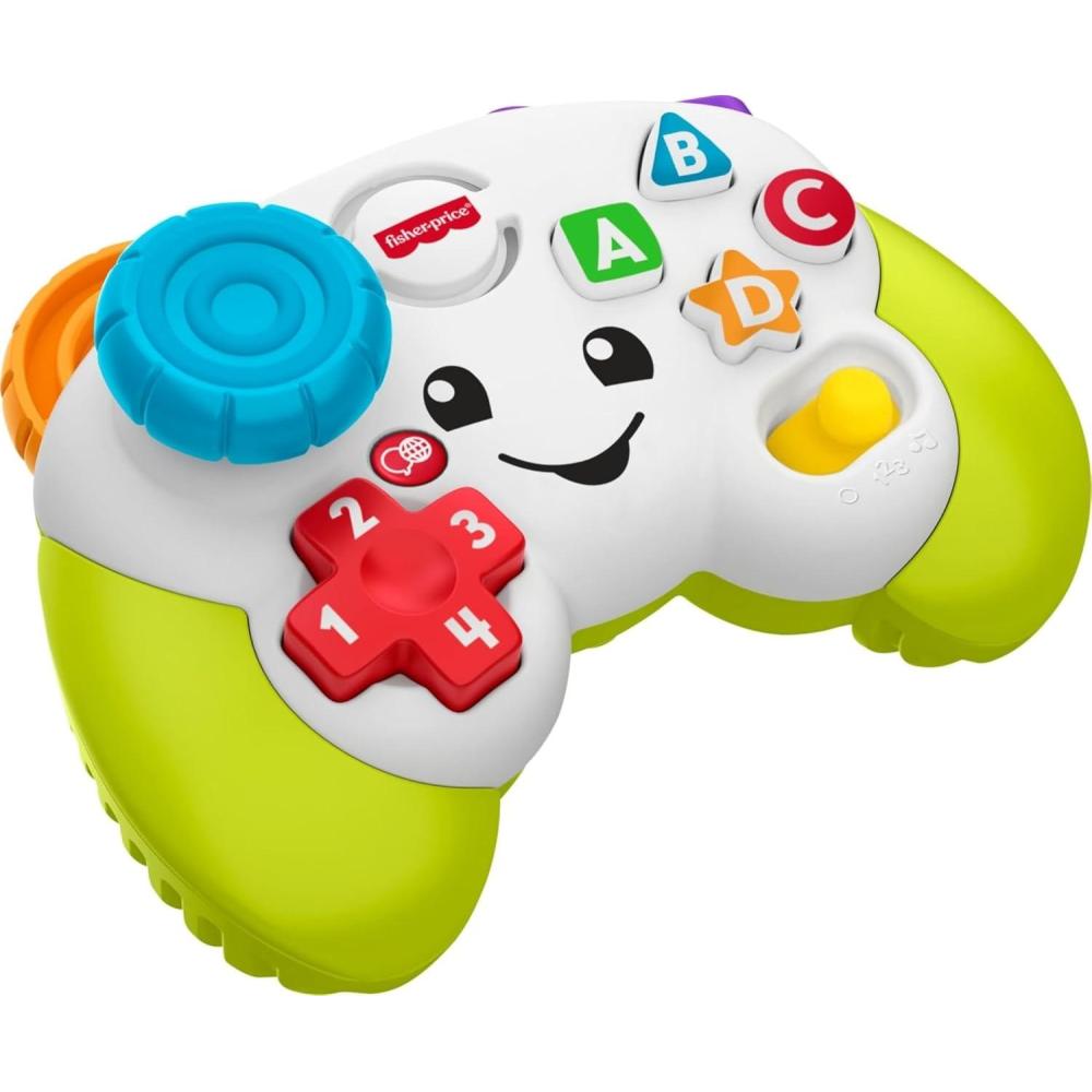 imageFisherPrice Laugh amp Learn Baby amp Toddler Toy Game amp Learn Controller Pretend Video Game with Music amp Lights for Ages 6 Months Multilanguage Version