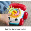 Fisher-Price Baby Toy Chatter Telephone Vehicle Push-Along with Sounds for Crawling Developmental Play Infants Ages 6+ Months