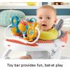 Fisher-Price Portable Baby Chair Premium Sit-Me-Up Floor Seat with Snack Tray, Toy Bar & Plush Washable Seat Pad, Peek-a-Boo Fox(1 Count (Pack of 1))