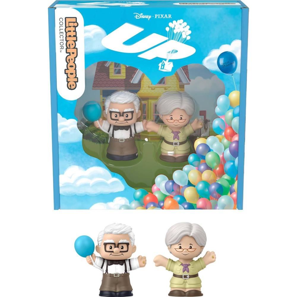imageLittle People Collector Disney and Pixar UP Special Edition Set for Movie Fans 2 Character Figures in a Display Package Amazon Exclusive