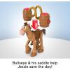 Fisher-Price Imaginext Jessie & Bullseye Play Set, 3-inch Action Figure, Bullseye Horse, Saddle & Lasso Projectiles, Inspired by Disney and Pixar Toy Story