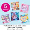 Fisher-Price Musical Toy Barbie Record Player with 5 Records & Display Rack for Preschool Pretend Play Kids Ages 3+ Years(Barbie Record Player)
