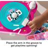 Fisher-Price Musical Toy Barbie Record Player with 5 Records & Display Rack for Preschool Pretend Play Kids Ages 3+ Years(Barbie Record Player)