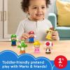 Fisher-Price Little People Toddler Toy My Mario 6-Piece Character Figure Set for Preschool Pretend Play Kids Ages 18+ Months