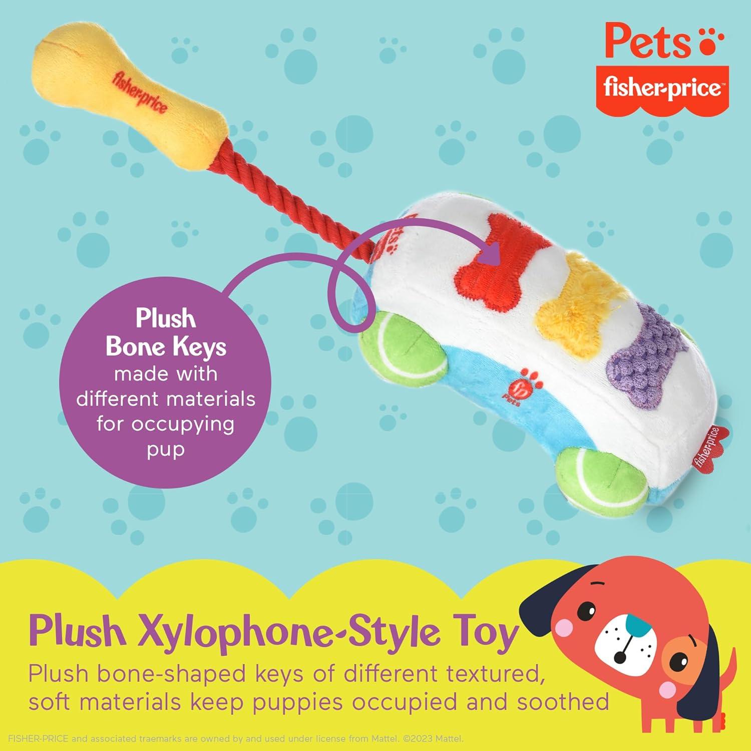 imageFisherPrice for Pets ColorBites Flip Stick MultiFunction Puppy Teething Toy Treat Hide Toy for Puppies Fetch Dog Toy Tug Dog Toy Enrichment Dog ToySoundBites Plush Toy