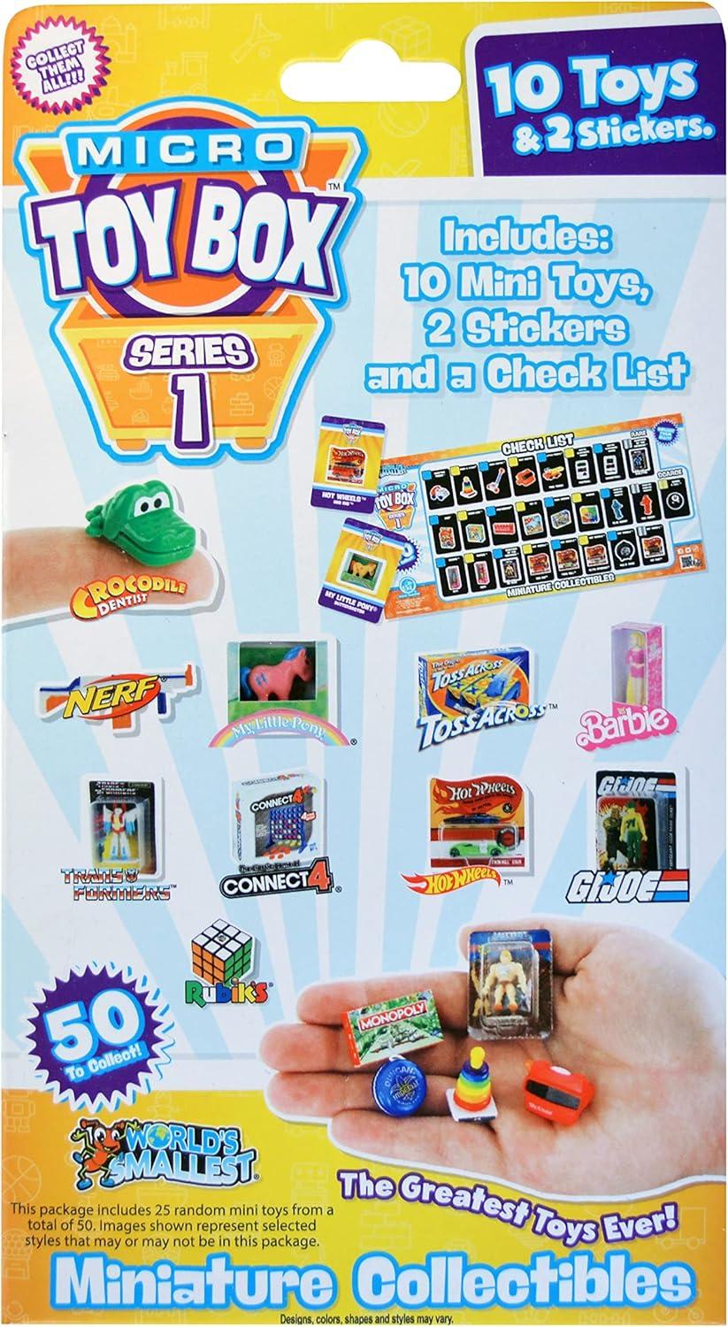 imageWorlds Smallest Micro Toy Box Series 1 Mini Collectible10 pack
