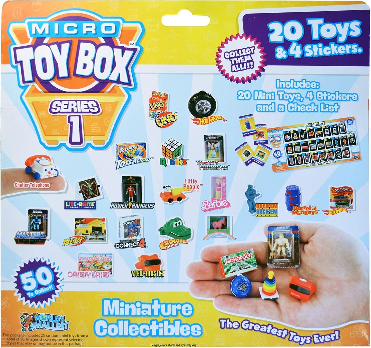 imageWorlds Smallest Micro Toy Box Series 1 Mini Collectible20 pack