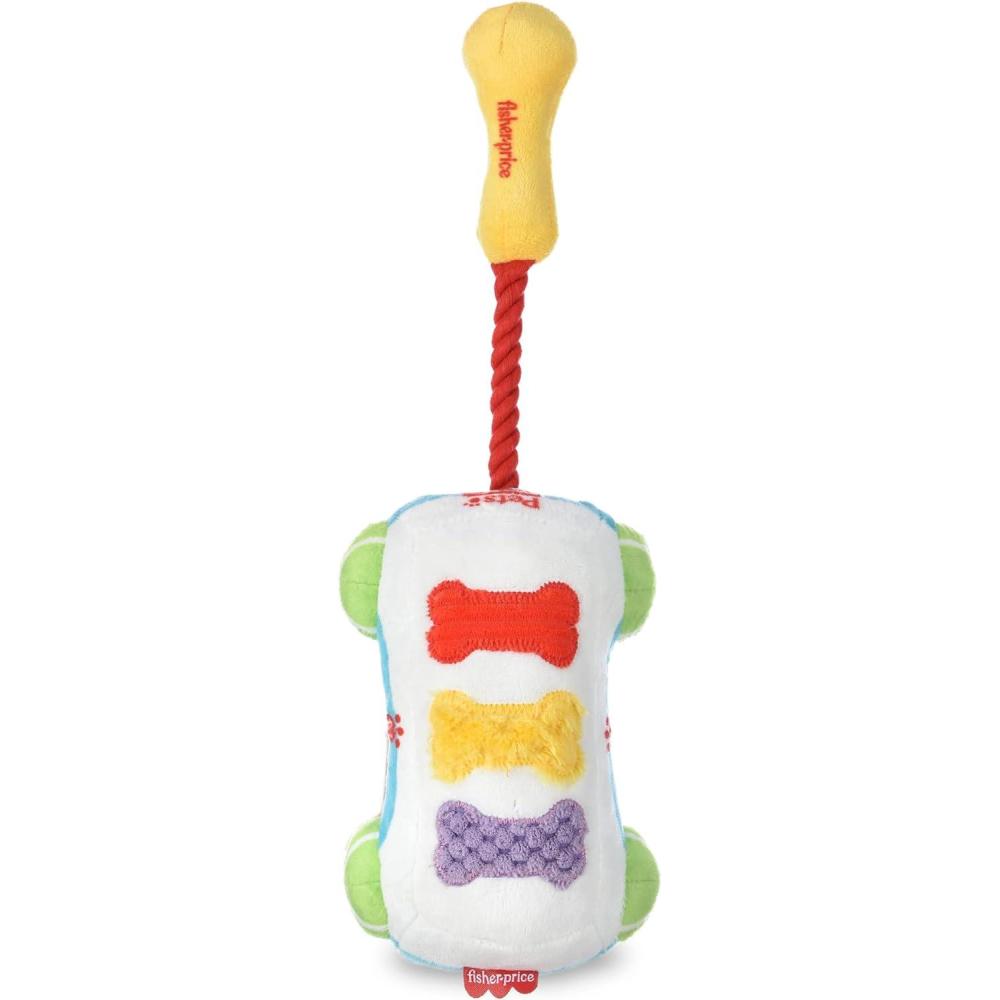 imageFisherPrice for Pets ColorBites Flip Stick MultiFunction Puppy Teething Toy  Treat Hide Toy for Puppies  Fetch Dog Toy Tug Dog Toy Enrichment Dog ToySoundBites Plush Toy