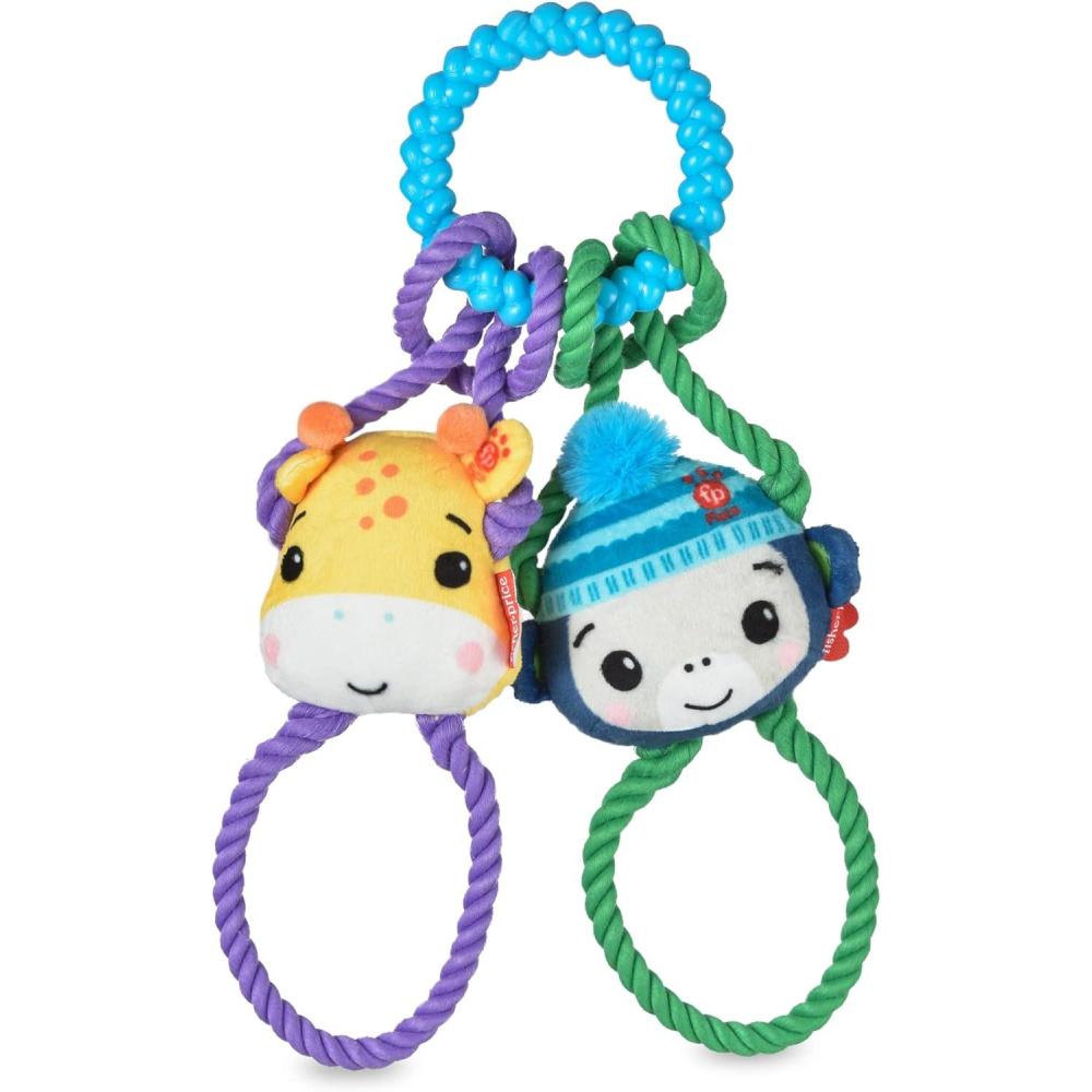 imageFisherPrice for Pets ColorBites Flip Stick MultiFunction Puppy Teething Toy  Treat Hide Toy for Puppies  Fetch Dog Toy Tug Dog Toy Enrichment Dog ToyTugs with Friends