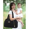 Fisher-Price Quilted Diaper Bag Tote & Convertible Crossbody with Adjustable Strap, Insulated Bottle Pocket, & Changing Pad