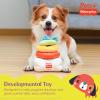 Fisher-Price for Pets ColorBites Flip Stick Multi-Function Puppy Teething Toy – Treat Hide Toy for Puppies – Fetch Dog Toy, Tug Dog Toy, Enrichment Dog Toy(Attack-A-Stack Toy)