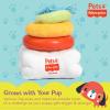 Fisher-Price for Pets ColorBites Flip Stick Multi-Function Puppy Teething Toy – Treat Hide Toy for Puppies – Fetch Dog Toy, Tug Dog Toy, Enrichment Dog Toy(Attack-A-Stack Toy)
