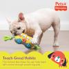 Fisher-Price for Pets ColorBites Flip Stick Multi-Function Puppy Teething Toy – Treat Hide Toy for Puppies – Fetch Dog Toy, Tug Dog Toy, Enrichment Dog Toy(School Bus Rope)