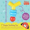 Fisher-Price for Pets ColorBites Flip Stick Multi-Function Puppy Teething Toy – Treat Hide Toy for Puppies – Fetch Dog Toy, Tug Dog Toy, Enrichment Dog Toy(Stack N’ Relax Resilient Chewer)