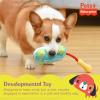 Fisher-Price for Pets ColorBites Flip Stick Multi-Function Puppy Teething Toy – Treat Hide Toy for Puppies – Fetch Dog Toy, Tug Dog Toy, Enrichment Dog Toy(Sound-Bites Plush Toy)