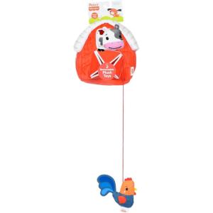 Fisher-Price for Pets ColorBites Flip Stick Multi-Function Puppy Teething Toy – Treat Hide Toy for Puppies – Fetch Dog Toy, Tug Dog Toy, Enrichment Dog Toy(Farmhouse Burrow Dog Toy)
