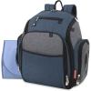 Fastfinder 3 Piece Set Diaper Bag Backpack for Moms & Dads with Changing Pad and Wipes Pocket