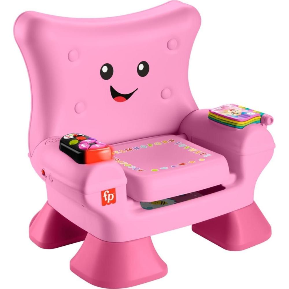 imageFisherPrice Toddler Learning Toy Laugh amp Learn Smart Stages Chair Pink with Music Lights amp Activities for Kids Ages 1 Years