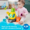 Fisher-Price Baby & Toddler Learning Toy Count & Stack Crane with Blocks, Lights, Music & Sounds for Infants Ages 9+ Months(Small)