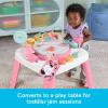 Fisher-Price Baby to Toddler Toy 3-in-1 Musical Moments Activity Center & Play Table with Music Lights & Developmental Activities(Pink)