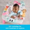 Fisher-Price Baby to Toddler Toy 3-in-1 Musical Moments Activity Center & Play Table with Music Lights & Developmental Activities(Pink)