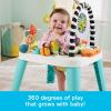 Fisher-Price Baby to Toddler Toy 3-in-1 Musical Moments Activity Center & Play Table with Music Lights & Developmental Activities(Purple Monkey)