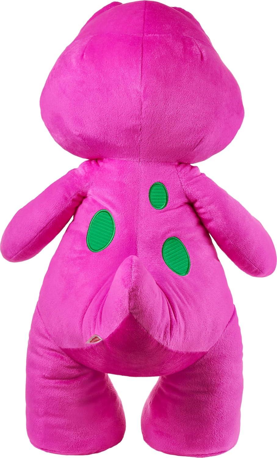 imageBarneys World Toddler Toys by FisherPrice Barney Tall Plush 24inch Figure with Soft Texture for Pretend Play Kids Ages 2 Years