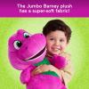 Barney’s World Toddler Toys by Fisher-Price​, Barney Tall Plush, 24-inch Figure with Soft Texture for Pretend Play, Kids Ages 2+ Years