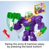 Fisher-Price Imaginext DC Super Friends, The Joker Hammer Mech, 3-inch Action Figure & Accessory Set, 10.5-inch Toy Includes Launcher, Projectile & Eject