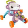 Fisher-Price Baby Walker Learn with Me Purple Monkey Learning Toy with Music Lights & Activities for Infants & Toddlers Ages 6+ Months