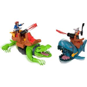 Fisher-Price Imaginext Core AMZ Pirate Shark vs Croc Bundle